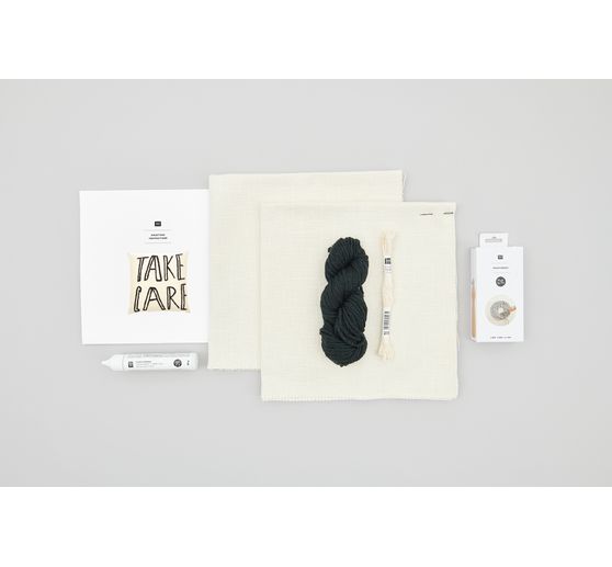 Kit punch needle Rico Design « Coussin Take Care »