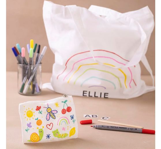 Kit créatif de décoration textile « Sacs »