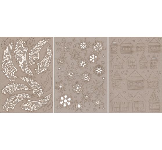 Motifs pré-estampés « Carton gris »