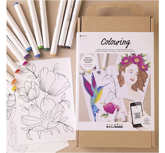 Kit de démarrage coloriage « Marqueurs »