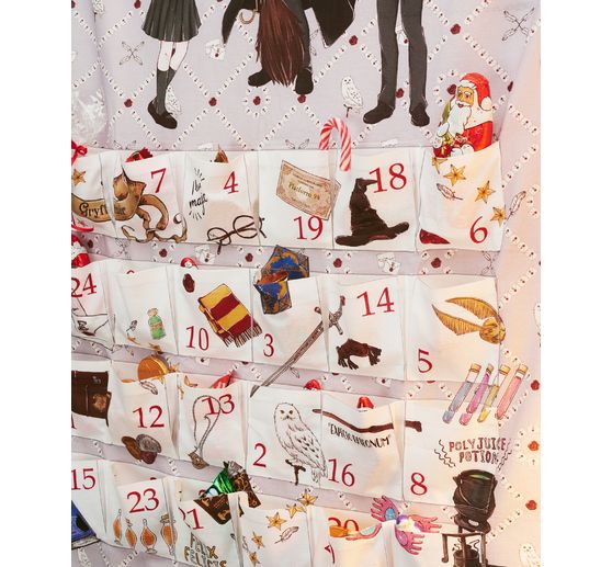 Coupon de tissu calendrier de l'Avent « Harry Potter »