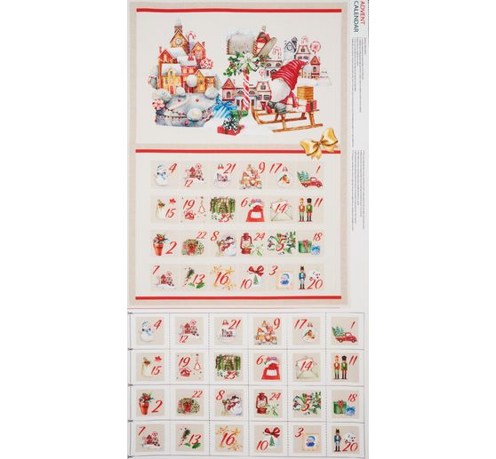 Panneau en tissu lutins du calendrier de l'Avent - VBS Hobby