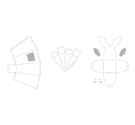 Set de gabarits pour boîtes « Emballages de Pâques »