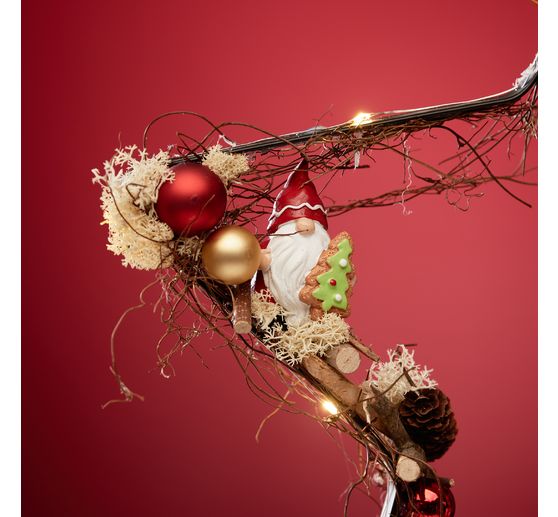 Boules de Noël en verre sur tige