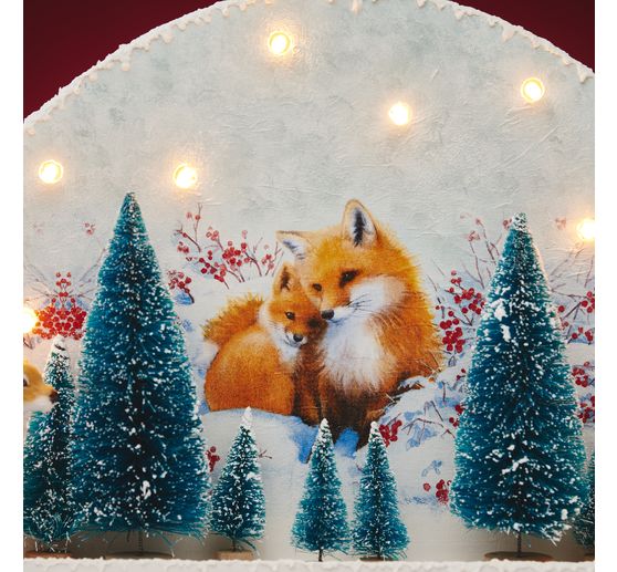 Serviette « Famille de renards »