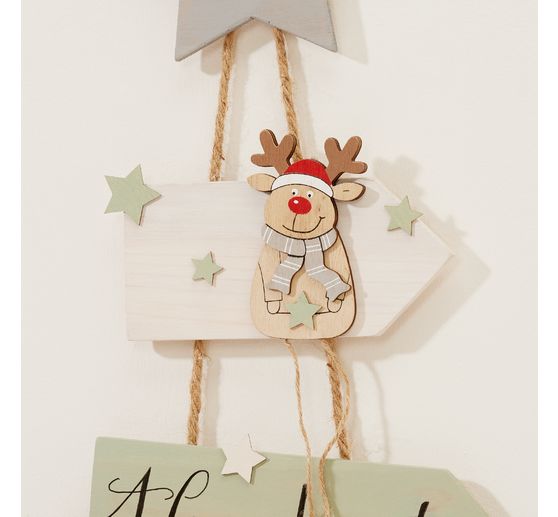VBS Decoration pendant deer and santa "Sven"
