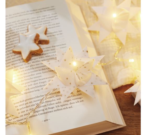 Guirlande lumineuse mini-LED VBS, avec minuterie, avec piles boutons