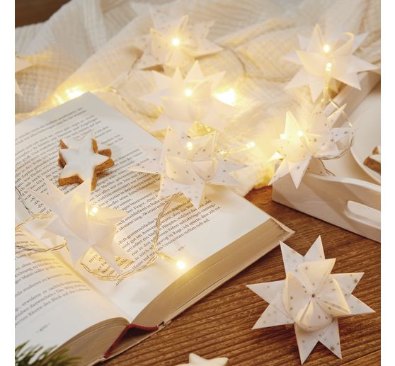 Guirlande lumineuse mini-LED VBS, avec minuterie, avec piles boutons