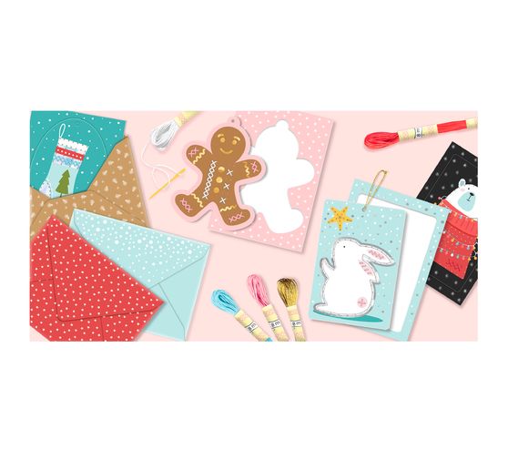 Set de cartes à broder « Noël »