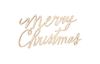 Inscription en bois « Merry Christmas »