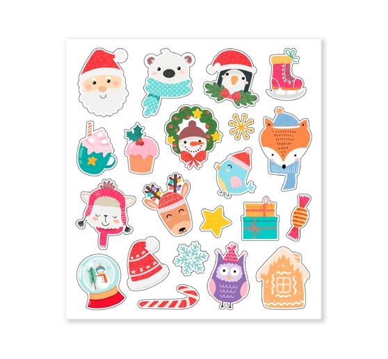 Stickers « Animaux de Noël » - VBS Hobby