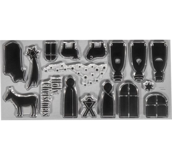 Set de tampons Clear Stamps « Crèche »