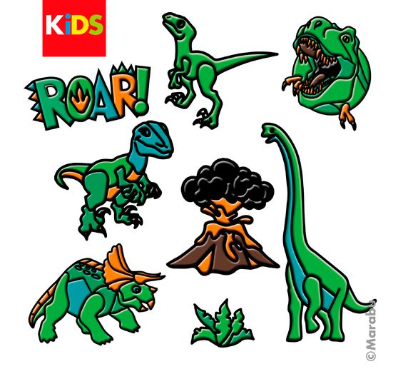 Coffret Window Color Marabu Kids « Dinosaure »