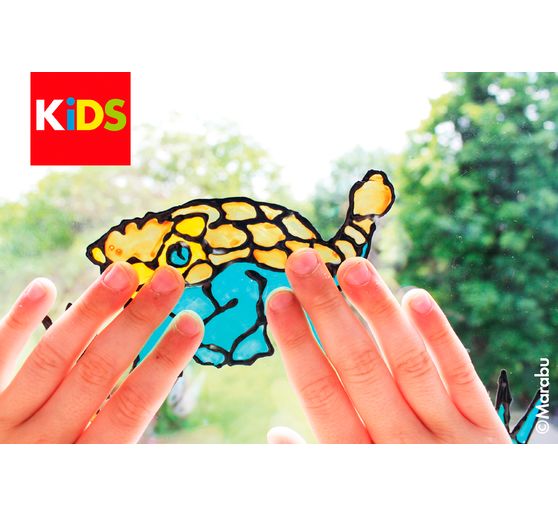 Coffret Window Color Marabu Kids « Dinosaure »