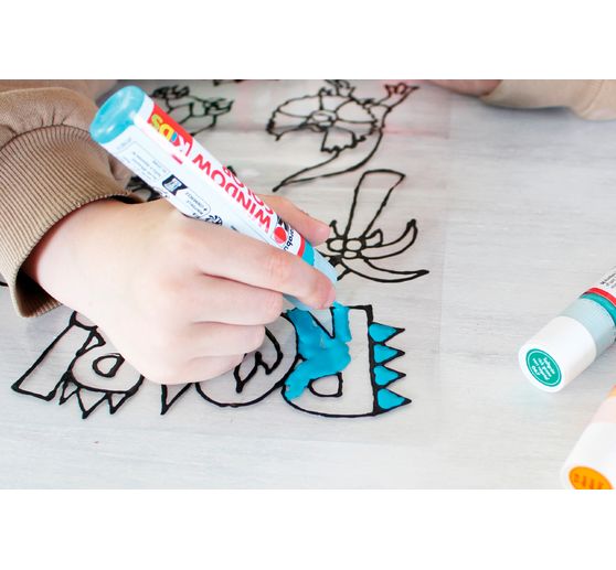 Coffret Window Color Marabu Kids « Dinosaure »