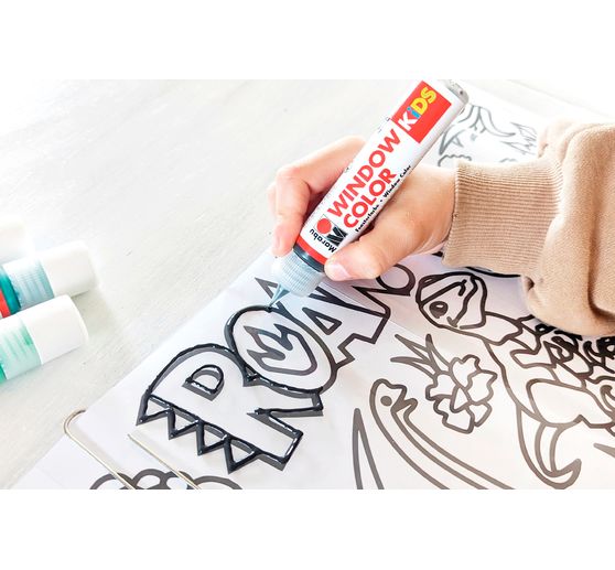 Coffret Window Color Marabu Kids « Dinosaure »
