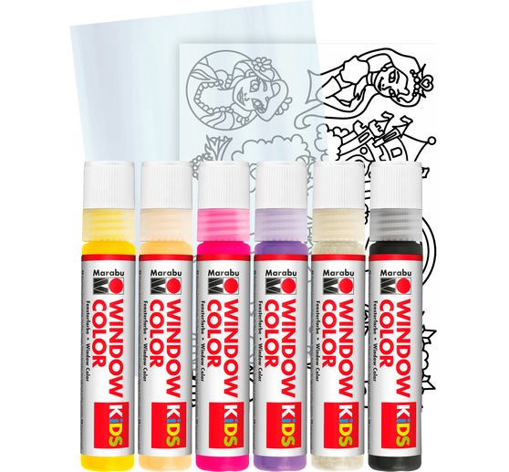 Coffret Window Color Marabu Kids « Princesse »
