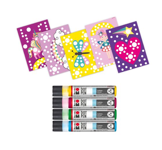 Coffret Marabu KiDS Peinture point à point « Licorne »