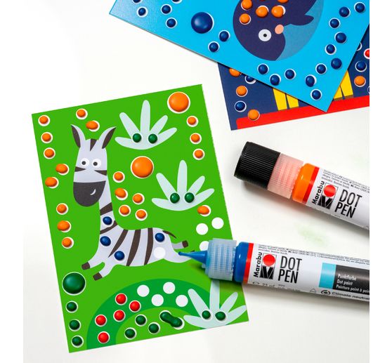 Coffret Marabu KiDS Peinture point à point « Animaux »