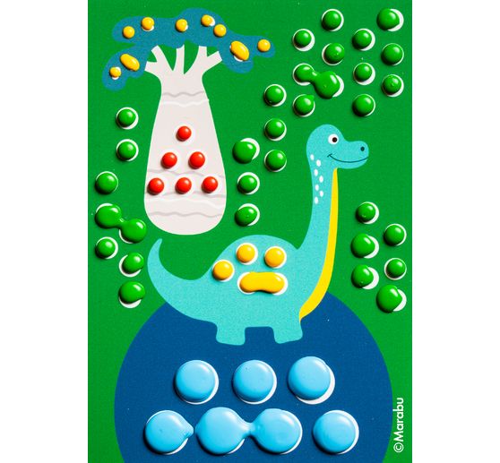 Coffret Marabu KiDS Peinture point à point « Dinosaures »