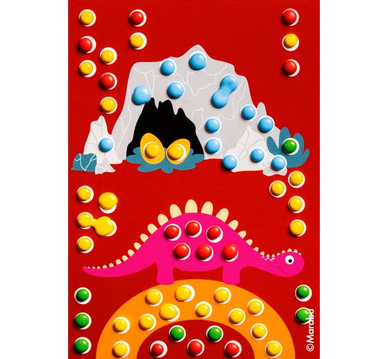 Coffret Marabu KiDS Peinture point à point « Dinosaures »