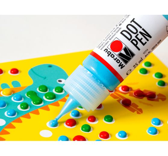 Coffret Marabu KiDS Peinture point à point « Dinosaures »