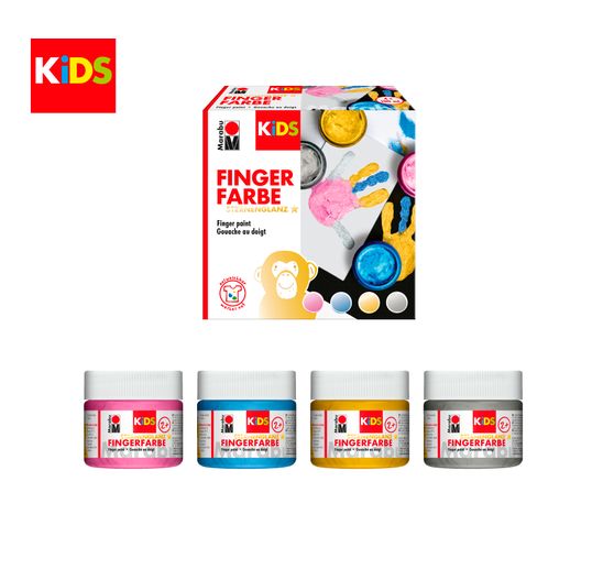 Coffret peinture au doigt Marabu KiDS « Éclat des étoiles »