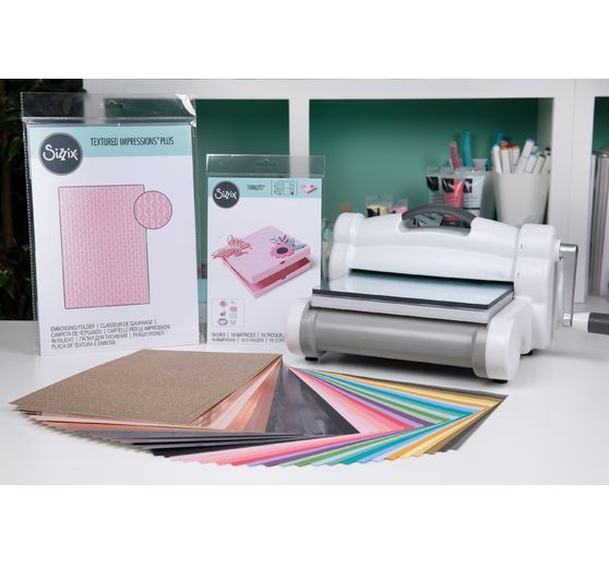 Sizzix Big Shot Plus White & Gray « Starter Kit »