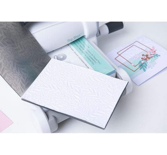 Lot De 2 Mini Dossiers D'embossing Fiesta Craftelier - Motifs Confettis Et Grille, 7.6x12.6 Cm