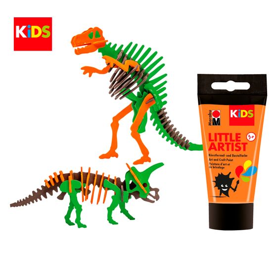 Coffret Marabu KiDS Little Artist Paint & Puzzle « Dinosaures »
