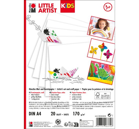 Set Marabu KiDS Little Artist « Papier de peinture et de bricolage »