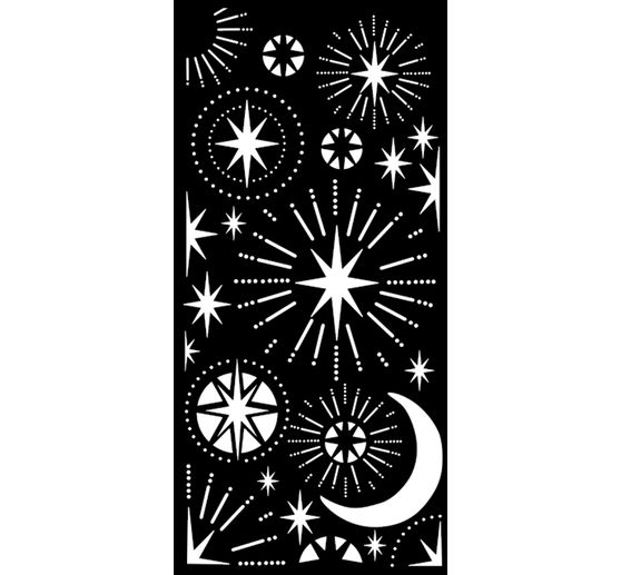 Stencil "Stars and Moon"