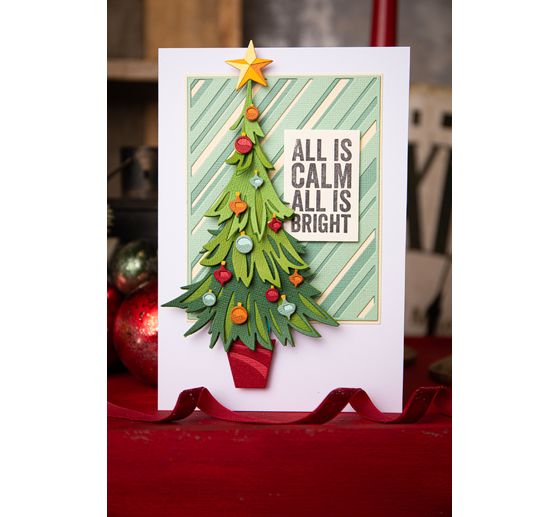 Gabarit d’estampe Sizzix Thinlits « Trim a Tree Colorize by Tim Holtz »