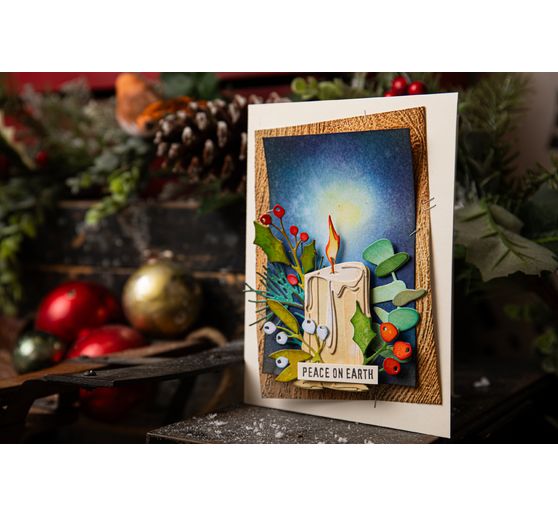 Gabarit d’estampe Sizzix Thinlits « Candleshop Colorize by Tim Holtz »