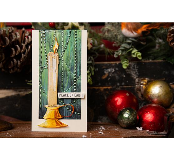 Gabarit d’estampe Sizzix Thinlits « Candleshop Colorize by Tim Holtz »