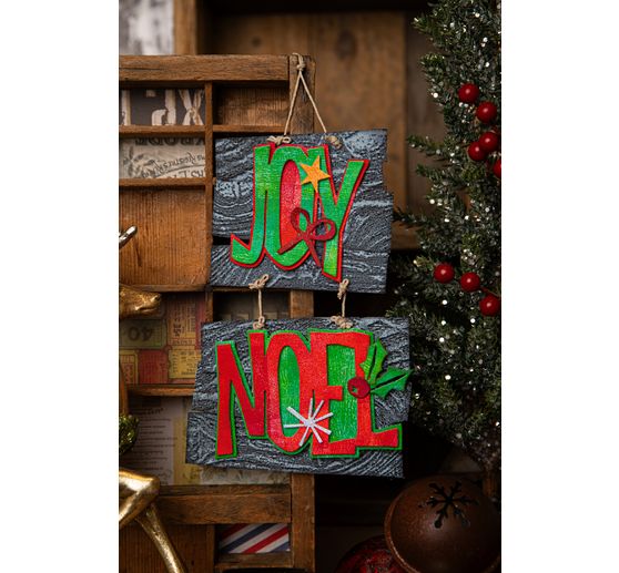 Gabarit d’estampe Sizzix Thinlits « Big Tidings by Tim Holtz »
