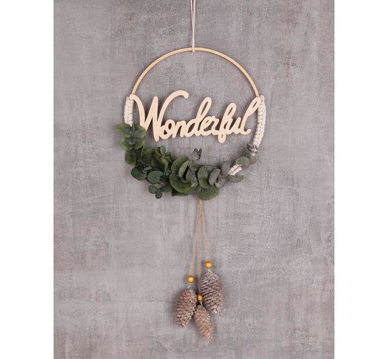 Inscriptions en bois « Magic-Love-Wonderful », set de 3