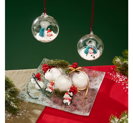 Boule en verre VBS, Ø 6 cm, 4 pc.