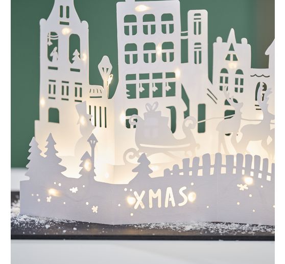 Silhouette en papier VBS « Village de Noël »