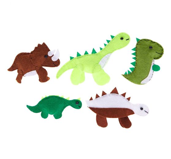 Kit créatif marionnettes à doigts « Dinos »