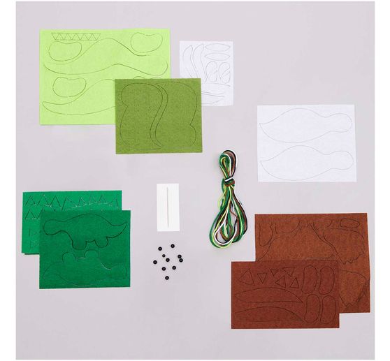 Kit créatif marionnettes à doigts « Dinos »