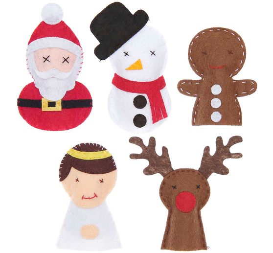 Kit créatif marionnettes à doigts « Noël »