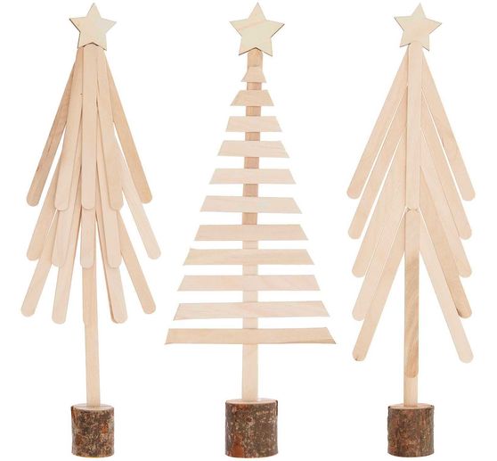 Kit créatif bâtonnets en bois « Sapin »