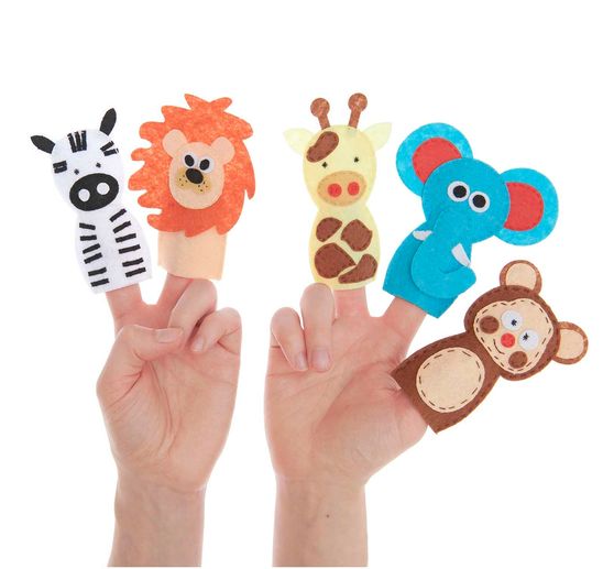 Kit créatif marionnettes à doigts « Animaux »