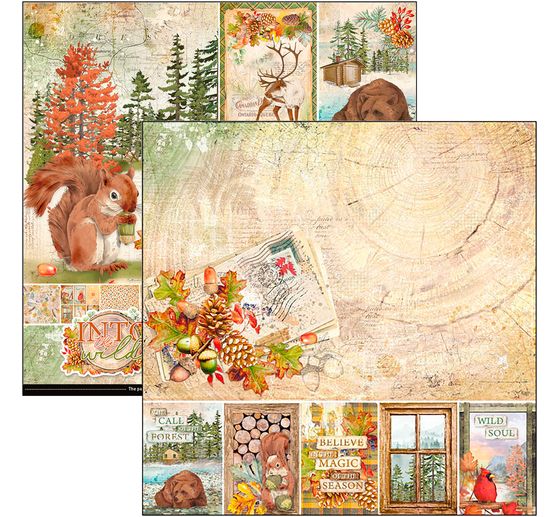 Papier scrapbooking « Into the Wild »