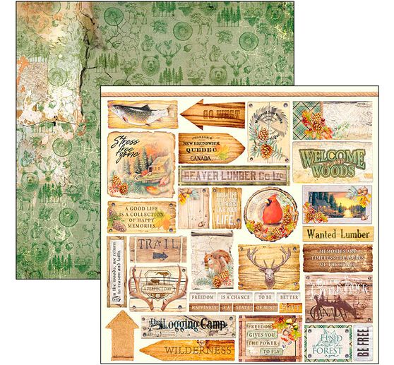 Papier scrapbooking « Into the Wild »