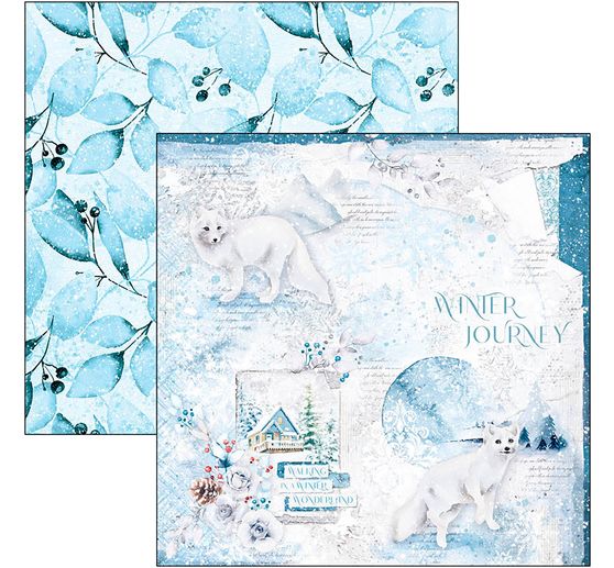 Papier scrapbooking « Winter Journey »