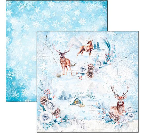 Papier scrapbooking « Winter Journey »