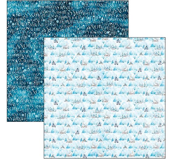 Papier scrapbooking « Winter Journey »