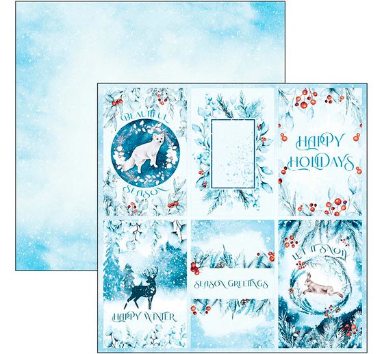 Papier scrapbooking « Winter Journey »